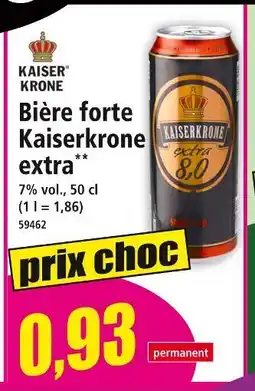 Norma KAISER KRONE Bière forte extra offre