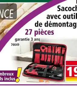 Norma Sacoche avec outils de démontage offre