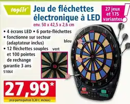 Norma Topfit Jeu de fléchettes électronique à LED offre