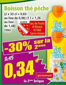 Norma Boisson thé pêche offre