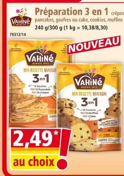 Norma Vahiné Préparation 3 en 1 offre