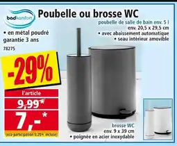 Norma Badkomfort Poubelle ou brosse WC offre