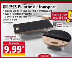 Norma KRAFT WERKZEUGE Planches de transport offre