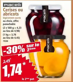 Norma Piacelli Cerises ou abricots offre