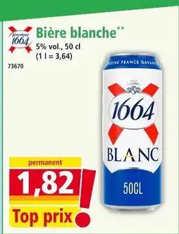 Norma 1664 Bière blanche offre