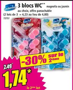 Norma Saubermax 3 blocs WC offre