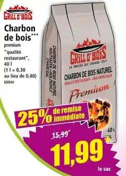 Norma Grill o'Bois Charbon de bois offre