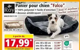 Norma ROY Panier pour chien falco offre