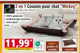Norma Cat bonbon 2 en 1 coussin pour chat “mickey” offre