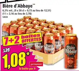 Norma Bière d'Abbaye offre