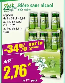 Norma Zest zéro Bière sans alcool offre