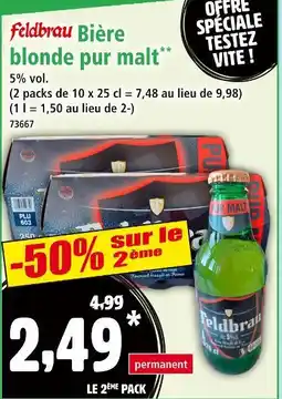 Norma Feldbrau Bière blonde pur malt offre