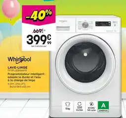 Pulsat Whirlpool Lave-linge offre
