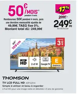 Pulsat Thomson Tv LCD full HD offre