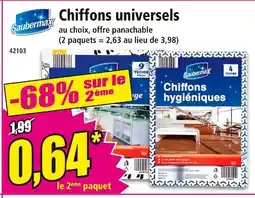 Norma Saubermax Chiffons universels offre