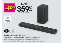 Pulsat LG Barre de son 3.1.3 offre