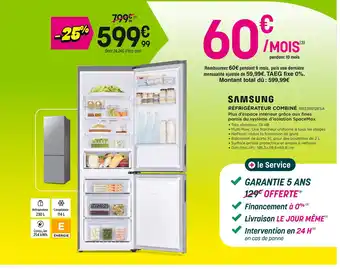 Pulsat Samsung Réfrigérateur combiné offre