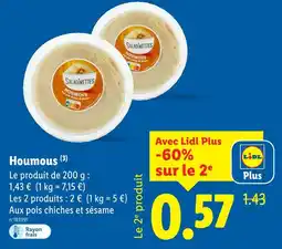 Lidl Saladinettes Houmous offre