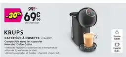 Pulsat Krups Cafetière à dosette offre