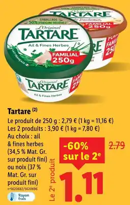 Lidl Tartare offre