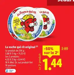 Lidl La France qui rit La vache qui rit original offre