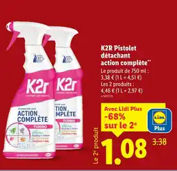 Lidl K2R Pistolet détachant action complète offre