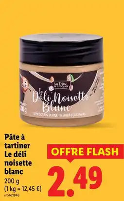 Lidl Pate à tartiner le déli noisette blanc offre