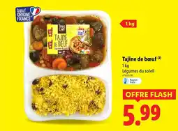 Lidl TOQUE DU CHEF Tajine de bœuf offre