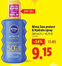 Lidl NIVEAU SUN Protect & Hydrate spray offre