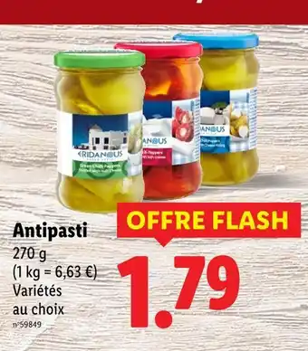 Lidl ERIDANOUS Antipasti offre
