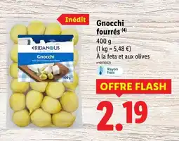 Lidl Eridanous Gnocchi fourrés offre