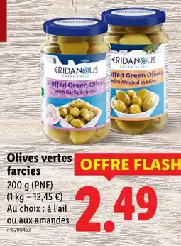 Lidl Eridanous Stuffed green olives offre
