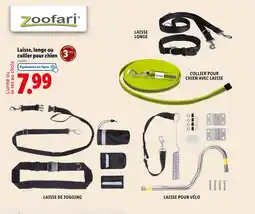 Lidl Zoofari Laisse, longe ou collier pour chien offre