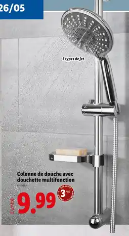 Lidl Livarno home Colonne de douche avec douchette multifonction offre