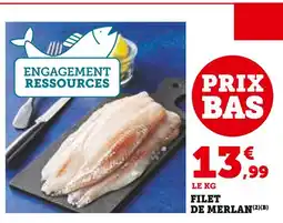 Super U Filet de merlan offre