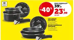 Super U Vitrinor Lot 3 poêles amovibles offre