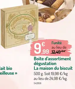 Botanic La Maison du biscuit Boîte d’assortiment dégustation offre