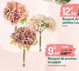 Botanic Bouquet de pivoines en papier offre