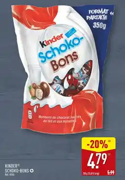 ALDI KINDER Schoko-Bons offre