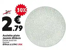 Maxi Bazar Assiette plate Jasmin offre