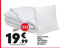 Maxi Bazar Pack couette offre