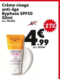 Maxi Bazar Byphase Crème visage anti-âge SPF50 offre