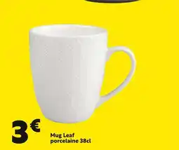 Maxi Bazar Mug Leaf porcelaine offre