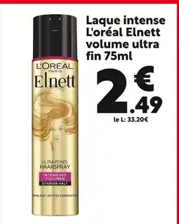 Maxi Bazar L'Oréal Laque Elnett intense volume ultra fin offre