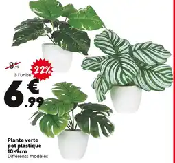 Maxi Bazar Plante verte pot plastique offre