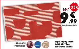 Maxi Bazar Tapis Poppy coton offre