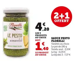 U Express Florelli Sauce pesto offre