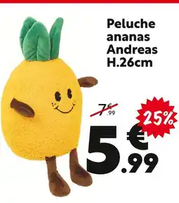 Maxi Bazar Peluche ananas Andreas offre