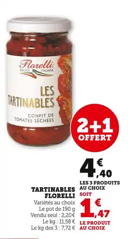 U Express Florelli Tartinables offre