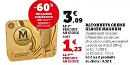 U Express Magnum Batonnets creme glacee offre